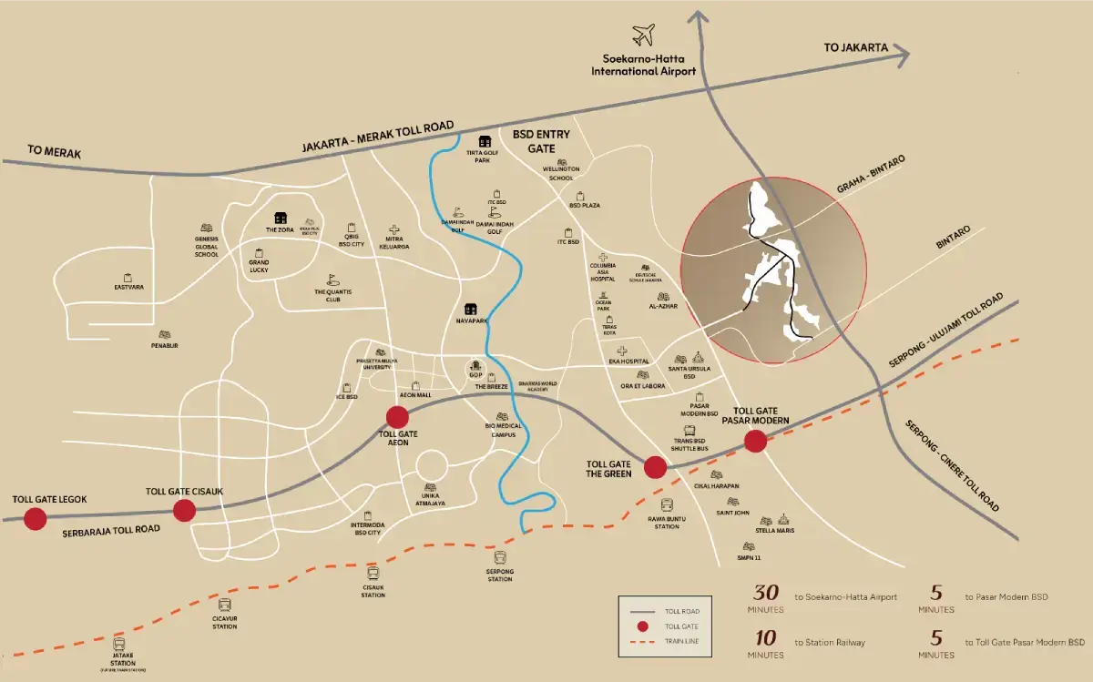 Peta Lokasi Vireya BSD